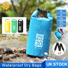 5/10/20/30L Waterproof Dry Bag Storage Dry Sack Hiking Camping Kayaking Fishing