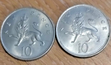 Decimal Large 10p Ten Pence 1968 to 1981 Choose Your Grade / Year