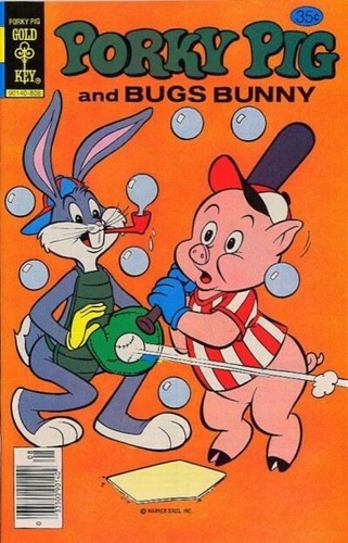 Porky pig western gold - gold, key