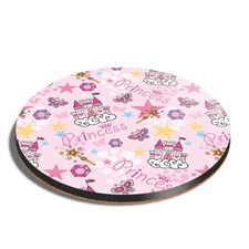 Round MDF Coaster Pink