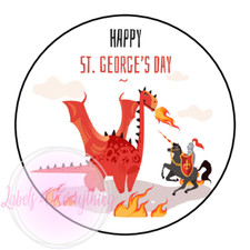 Happy St George's Day Stickers