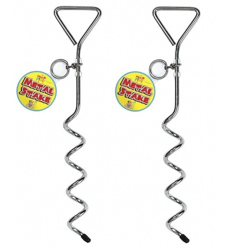 Portable ground stake tether - 2,
