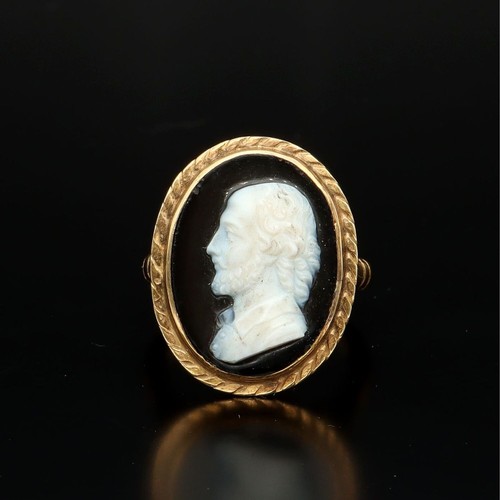9ct cameo ring - 9ct,