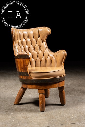 Vintage tufted leather - tufted,