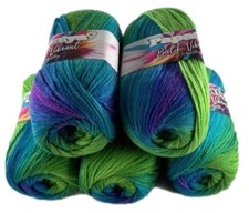 Rainbow wool pack 5 x 100g