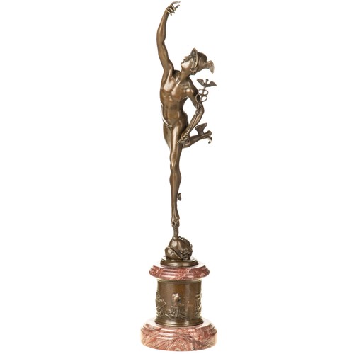 Bronze sculpture mercury - bronze,