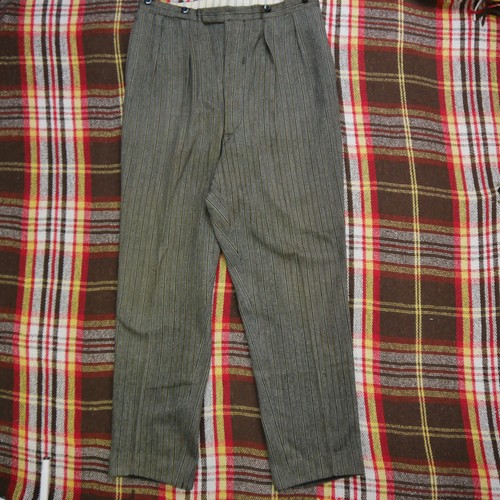 Vintage 50s grey wool pleated - vintage,