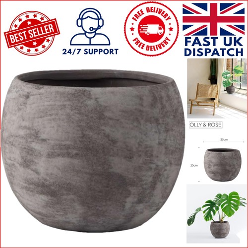 Large 25cm modern round plant - large,