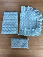 Vintage Sindy Doll 1976 Blue Bedding Scenesetters Pillow, Quilt And Throw Only