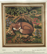 Rare Vintage FOX Tapestry Kit