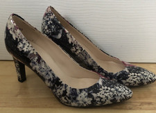 PETER KAISER PATENT LEATHER FLORAL COURT SHOES SIZE: UK 4.5 / EU 37.5 NWOB
