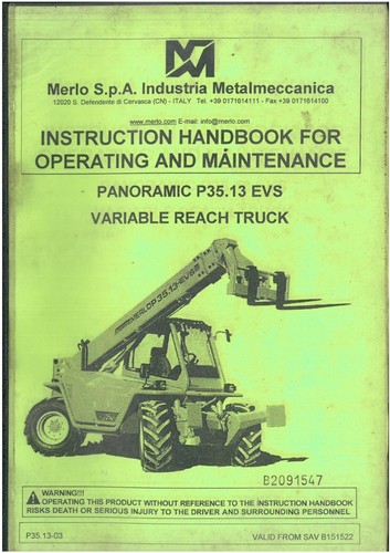 Merlo telescopic handler - merlo,