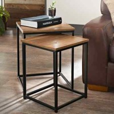 Square/Round Nest of 2 Tables