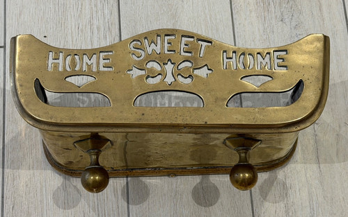Vintage brass fireplace fender - vintage,