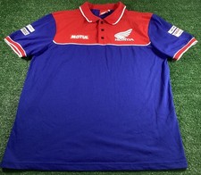 Honda Racing Superbikes Polo Shirt - 2023 Team Wear - Size XL - Blue & Red