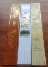 Cotswolds Gems CHIPPING ? STOW ? CASTLE COMBE Leather Bookmark Bundle GVC B149