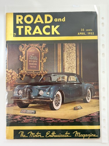 Road track magazine april - &,
