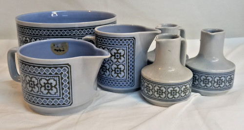 Hornsea pottery blue tapestry - pottery,