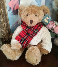 VINTAGE HARRODS CHRISTMAS BEAR GILES 2002 - 13 INCH BEAR