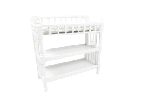 Dolls house changing - dolls, table