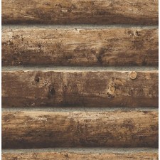 Log Cabin Brown Vinyl Peel &