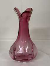 Vintage Cranberry Glass Vase 