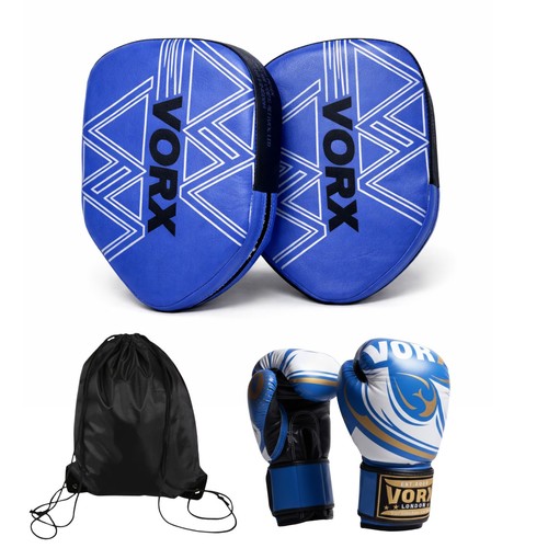 Kids boxing focus - boxing, pads