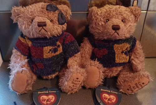 Teddy bear twins vintage - bear,