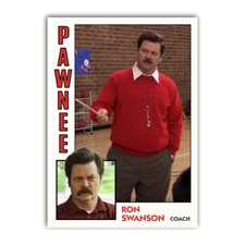 Ron Swanson Basketball Trading
