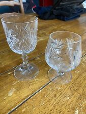 Crystal Cut Glass Wine Brandy