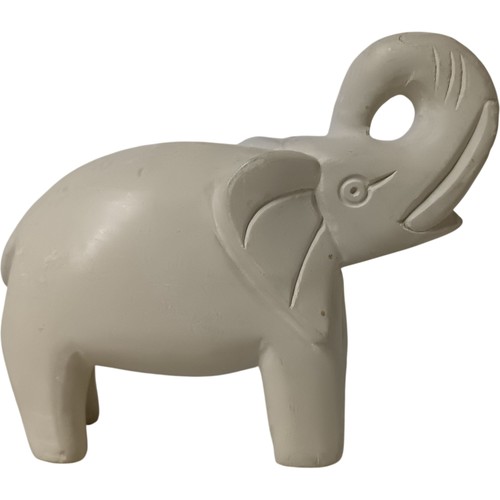 White elephant figurine - white,