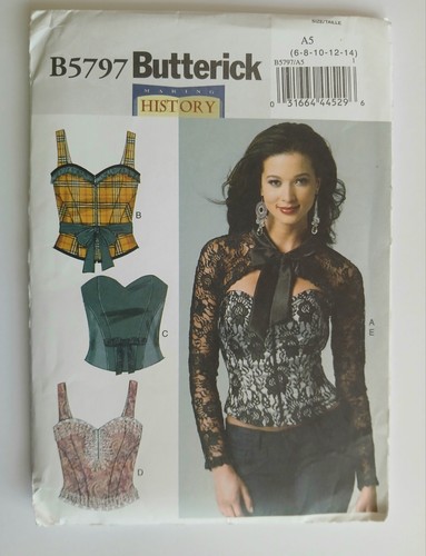 Uncut fitted retro corset - retro,