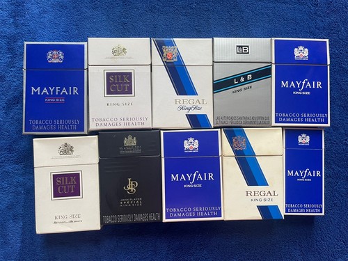 10x vintage cigarette packets - vintage,