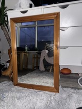 Buckingham Gold Silver Pine Mahogany Framed Mirror Approx 78x54