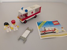 1981 LEGO SET - 6680 TOWN CITY AMBULANCE - 100% COMPLETE 