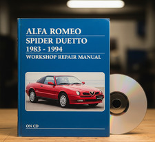 ALFA ROMEO SPIDER DUETTO 1983 - 1994 Workshop Manual Service Repair Guide on CD.