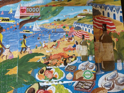 Eeboo beach umbrellas jigsaw - eeboo,