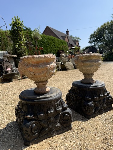 Pair vintage cast - of,
