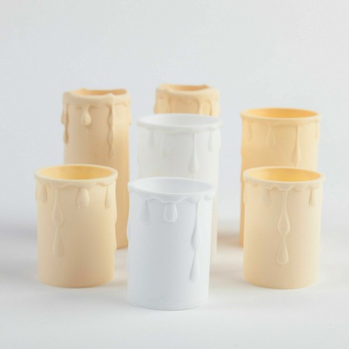 White cream candle wax - cream, drip