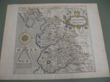 100% ORIGINAL LANCASHIRE MAP