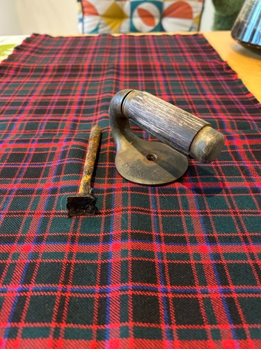Rare single brass outdoor - a,