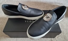 Versace Black Leather Medusa