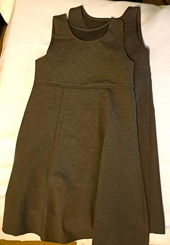 Girls school dress - girls, grey