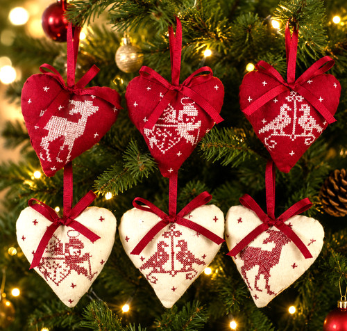 Heaven sends fabric heart red - heaven,