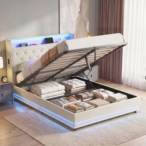 4ft6 double bed frame with - bed,