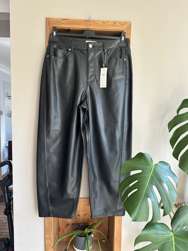 Bnwt black faux leather - black,