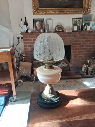 Antique victorian brass oil - antique,
