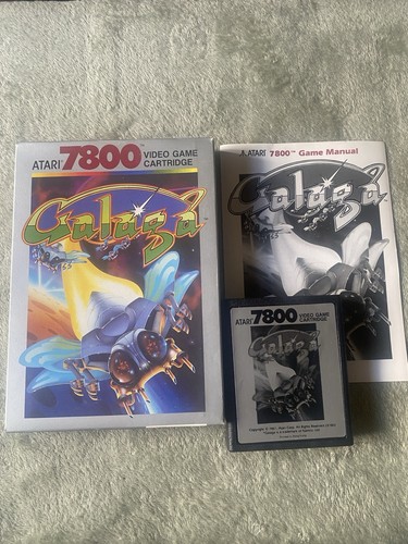 Galaga atari 7800 cartridge - atari,