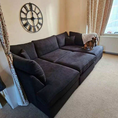 Cinema shape corner chaise - u,