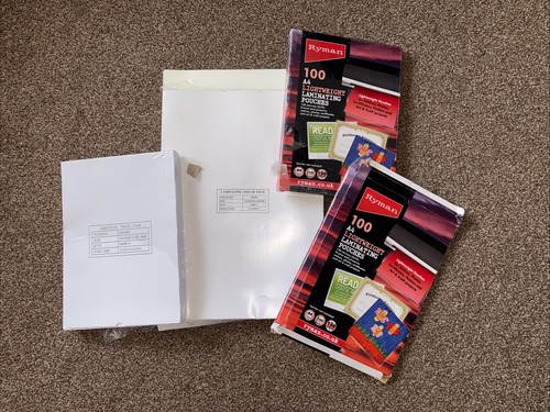 Joblot and laminating - and, a3